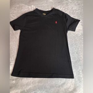 Polo Ralph Lauren Black T-Shirt with Yellow Details